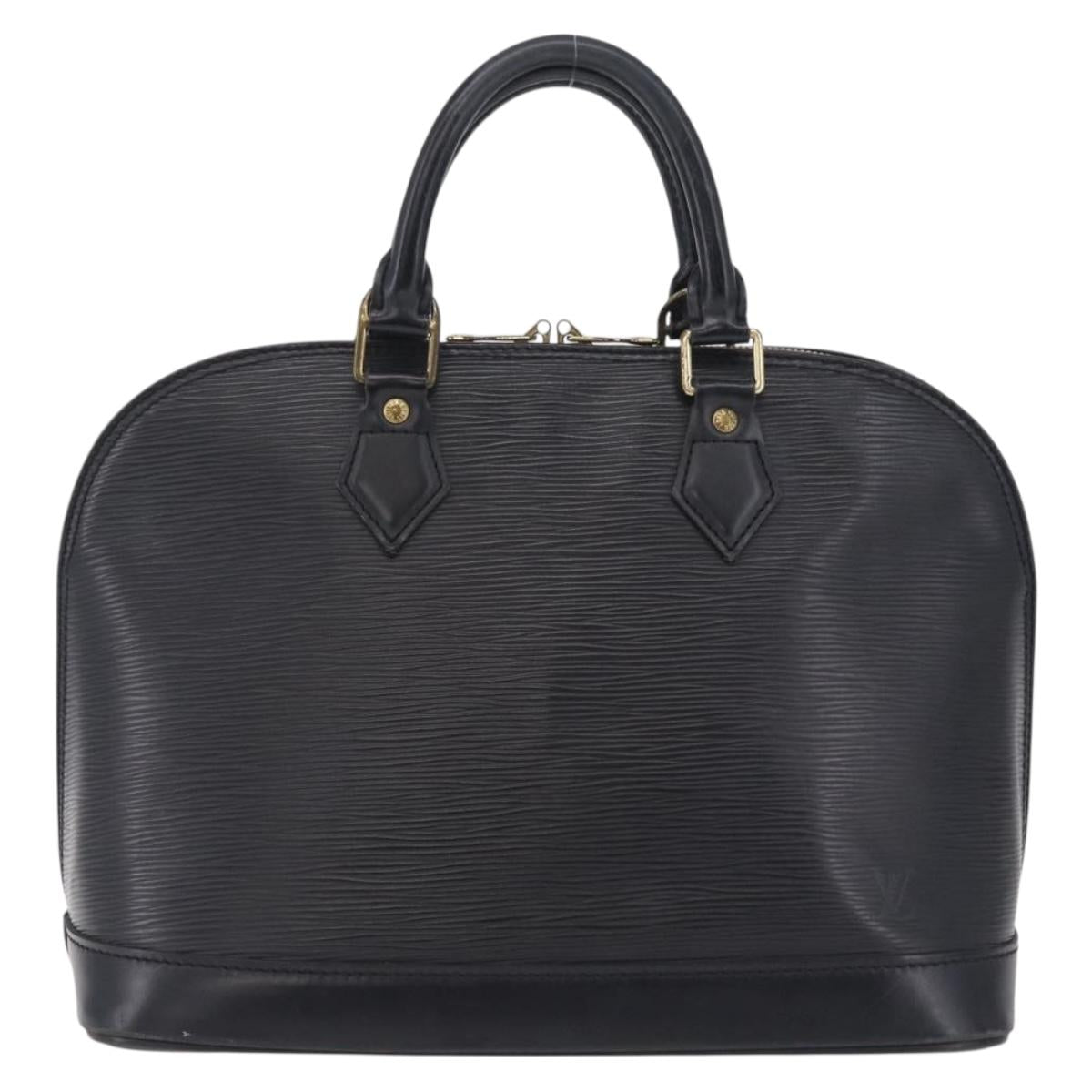 LOUIS VUITTON Epi Alma Hand Bag Noir Black M52142 LV Auth ep16839