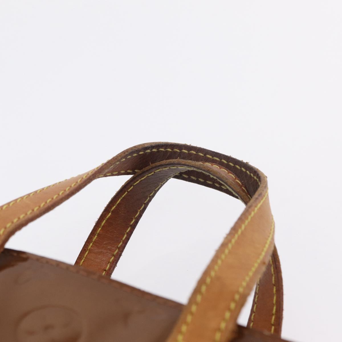 LOUIS VUITTON Monogram Vernis Reade PM Hand Bag Bronze M91146 LV Auth ep16851