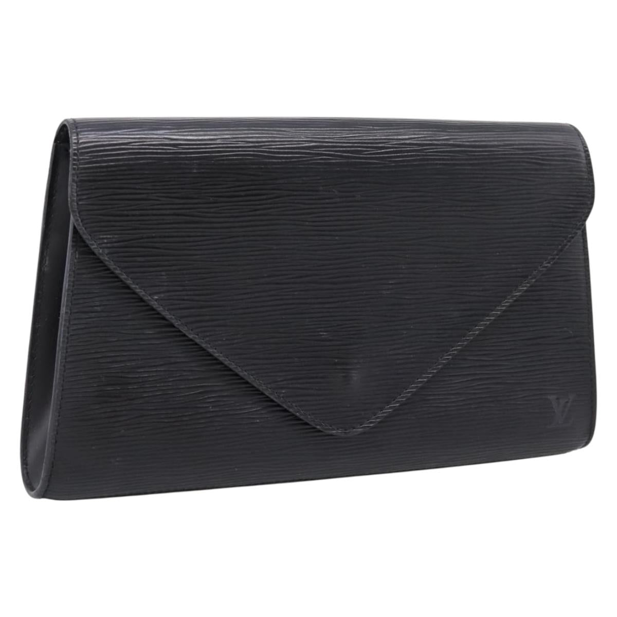 LOUIS VUITTON Epi Art Deco Clutch Bag Black M52632 LV Auth ep16857A