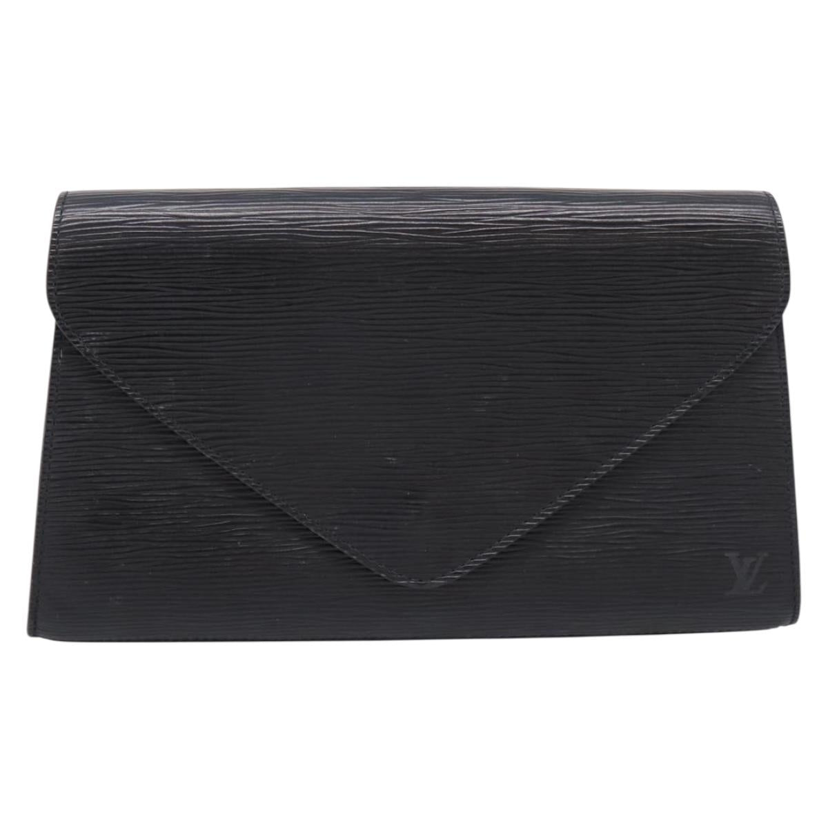 LOUIS VUITTON Epi Art Deco Clutch Bag Black M52632 LV Auth ep16857A