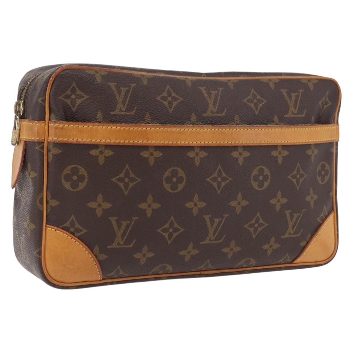 LOUIS VUITTON Monogram Compiegne 28 Clutch Bag M51845 LV Auth ep16863
