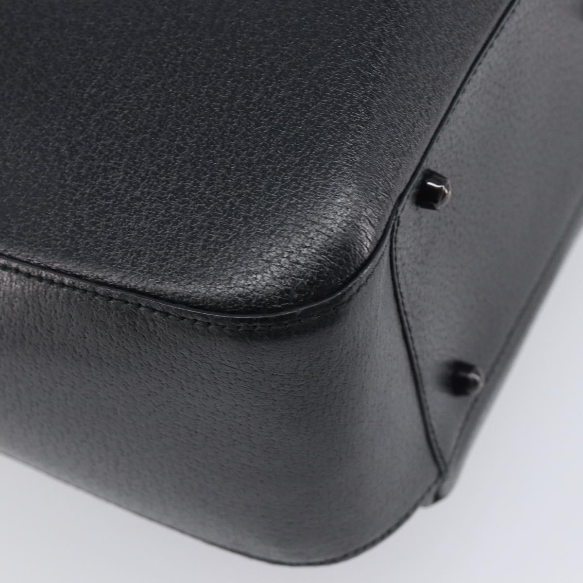 GUCCI Hand Bag Leather Black 002 1118 0462 Auth ep16869