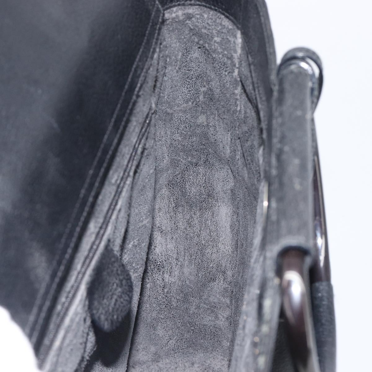 GUCCI Hand Bag Leather Black 002 1118 0462 Auth ep16869