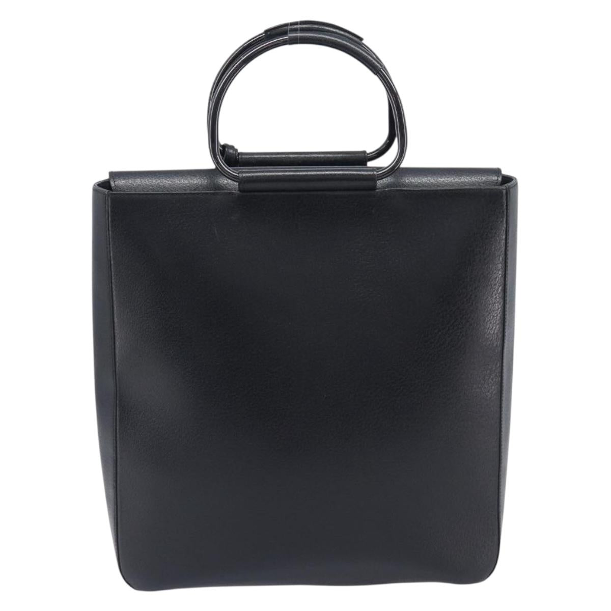 GUCCI Hand Bag Leather Black 002 1118 0462 Auth ep16869