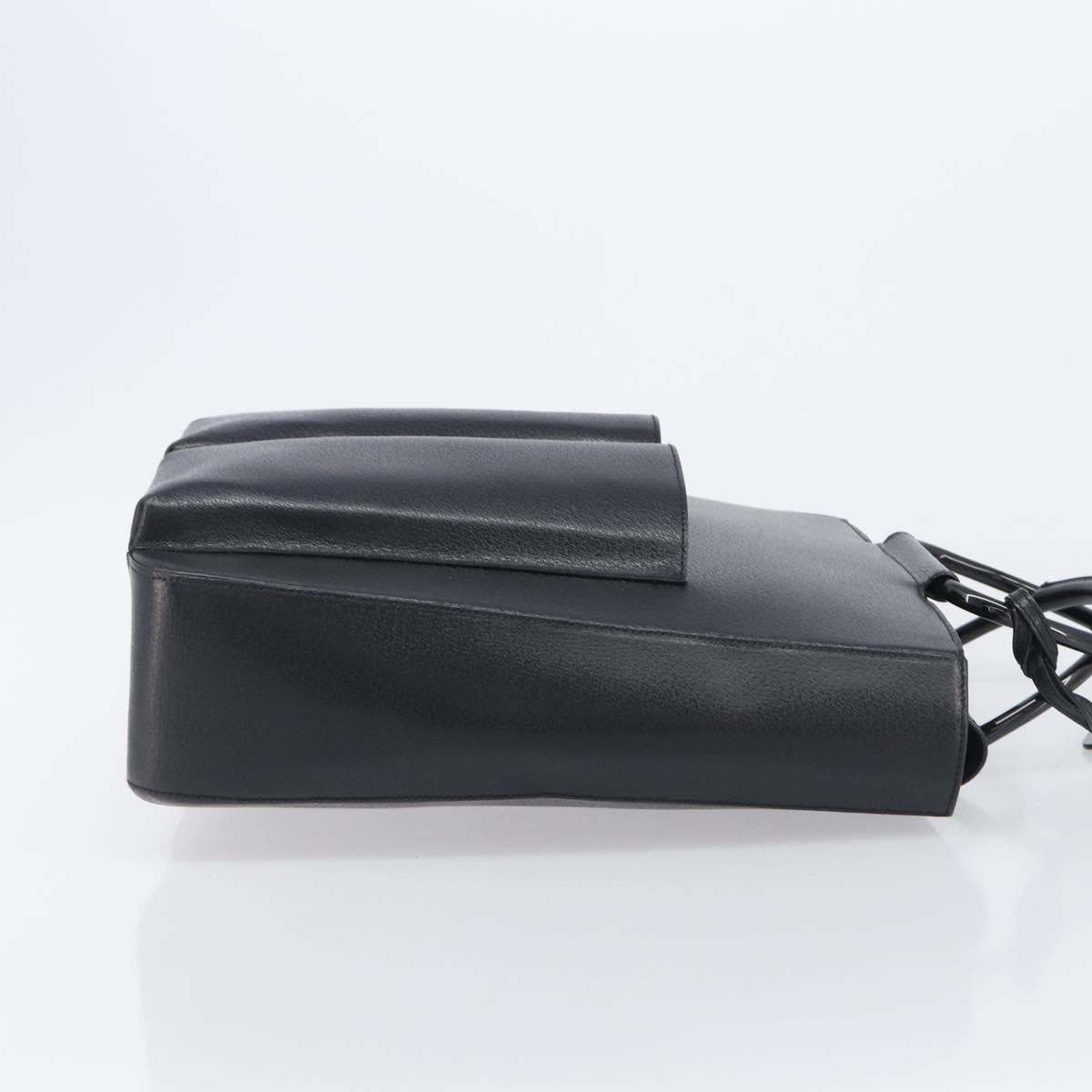 GUCCI Hand Bag Leather Black 002 1118 0462 Auth ep16869
