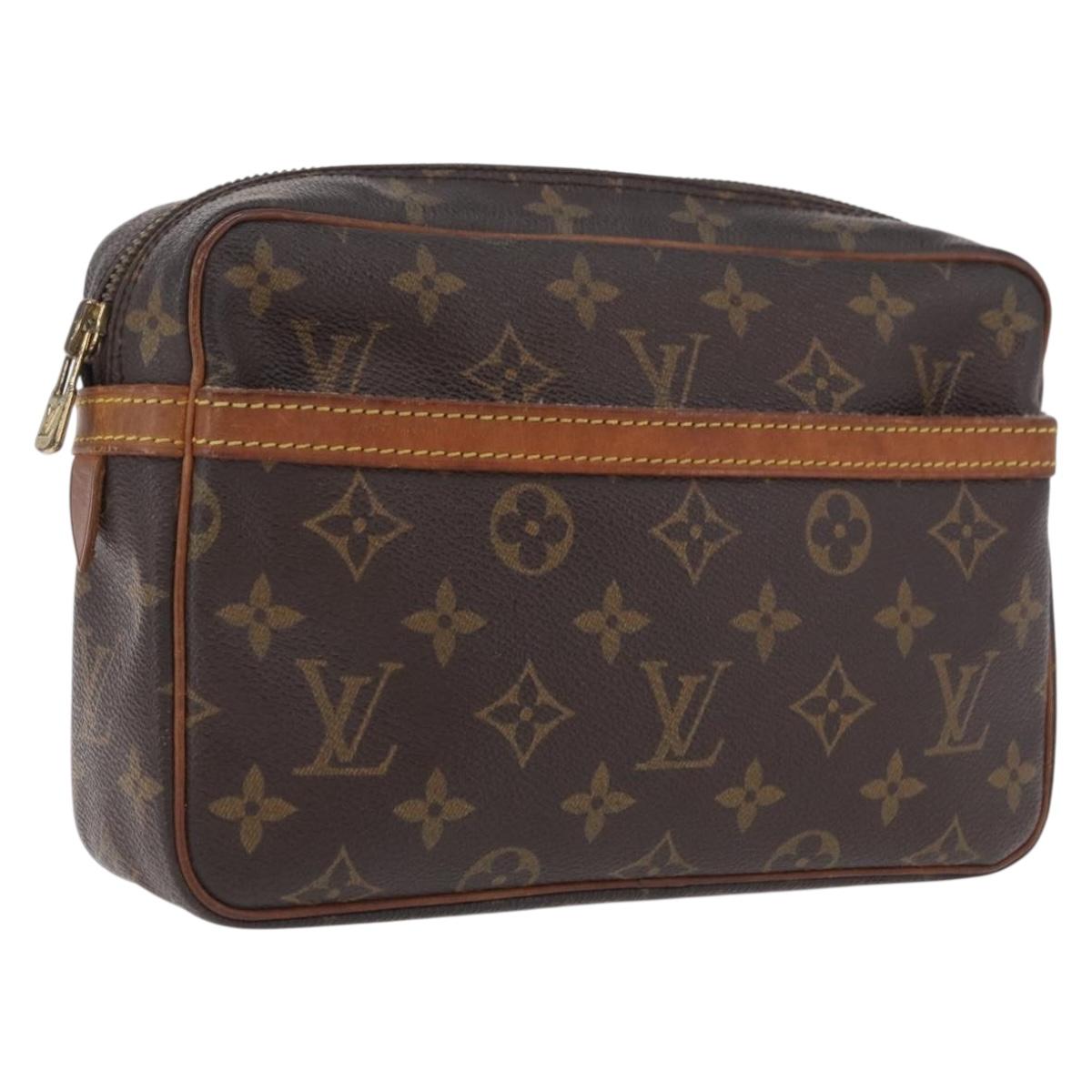 LOUIS VUITTON Monogram Compiegne 23 Clutch Bag M51847 LV Auth ep16875