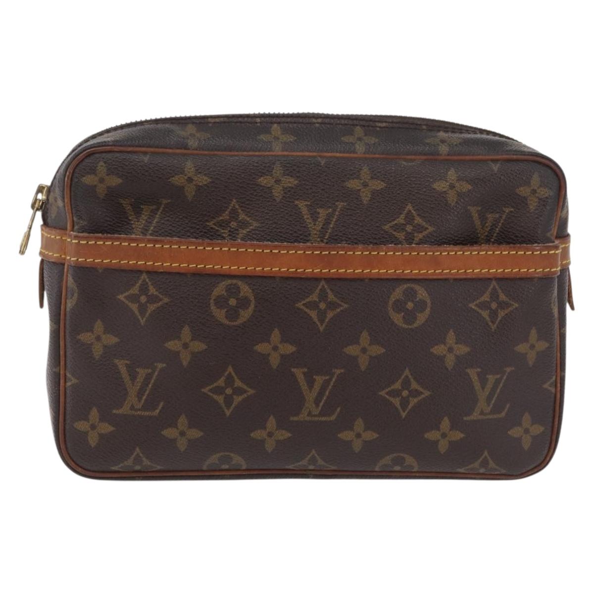 LOUIS VUITTON Monogram Compiegne 23 Clutch Bag M51847 LV Auth ep16875