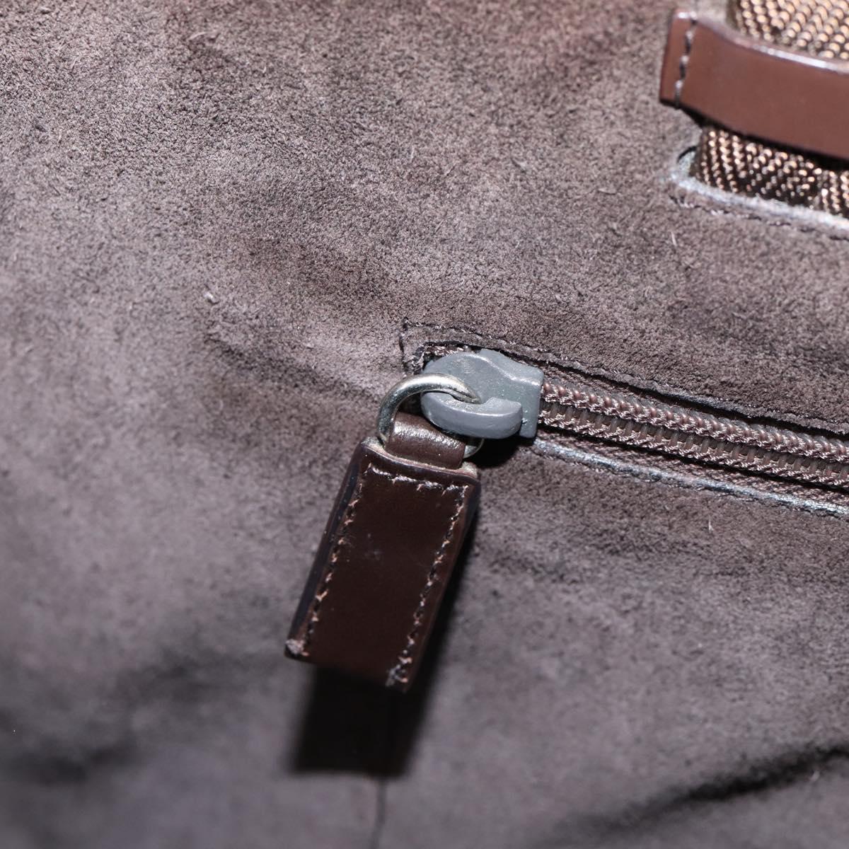 PRADA Tote Bag Leather Brown Auth ep16886