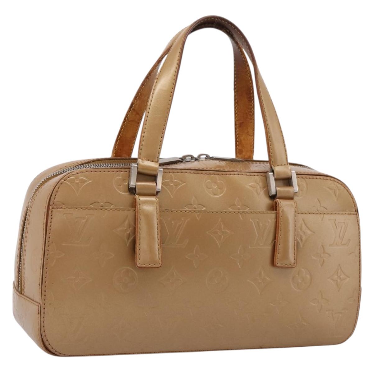 LOUIS VUITTON Monogram mat Shelton Hand Bag Noisette M55177 LV Auth ep16888