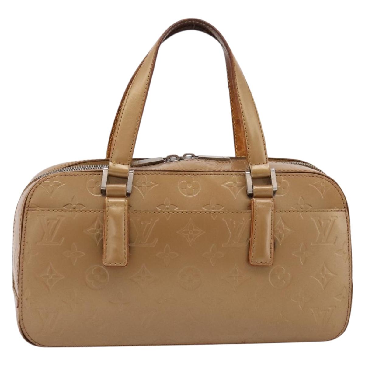 LOUIS VUITTON Monogram mat Shelton Hand Bag Noisette M55177 LV Auth ep16888