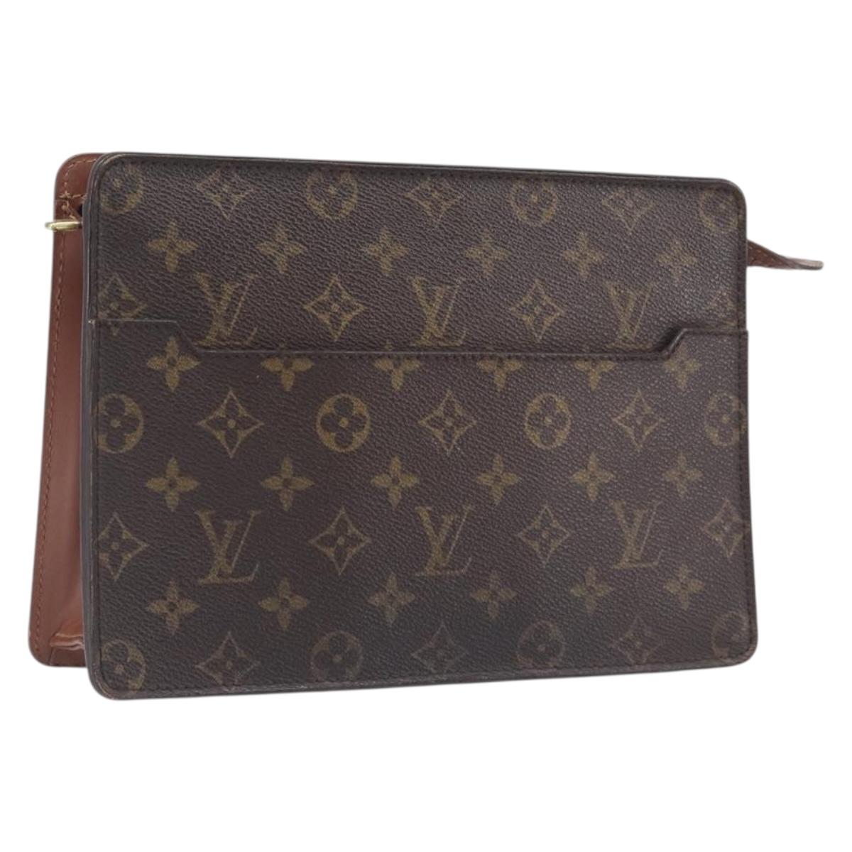 LOUIS VUITTON Monogram Pochette Homme Clutch Bag M51795 LV Auth ep16898