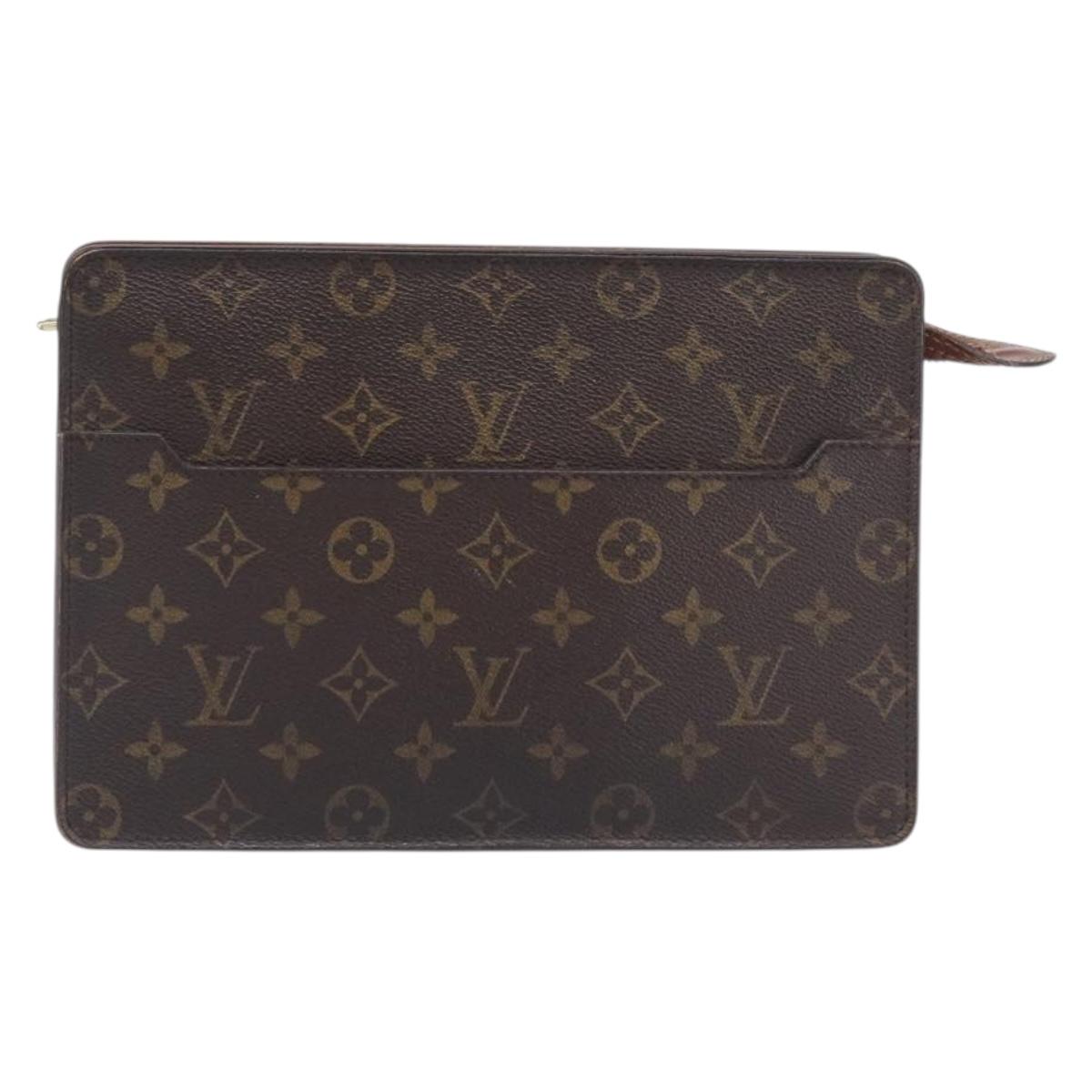 LOUIS VUITTON Monogram Pochette Homme Clutch Bag M51795 LV Auth ep16898