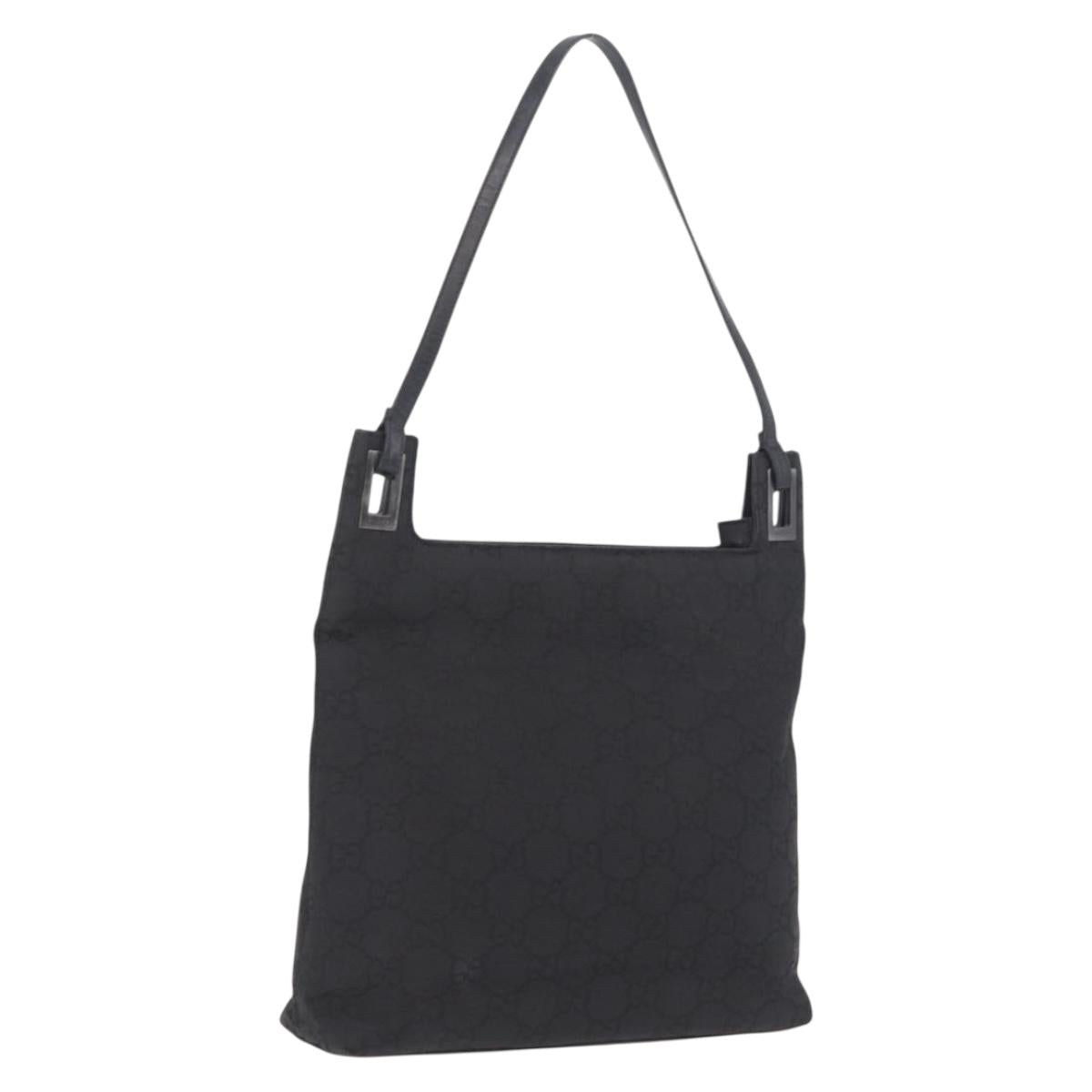 GUCCI GG Canvas Tote Bag Black 001 3102 Auth ep16899