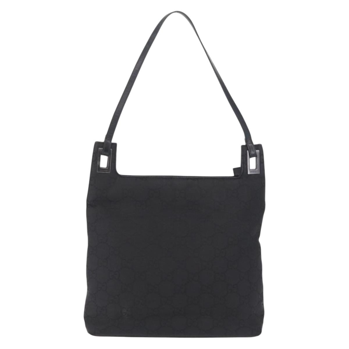 GUCCI GG Canvas Tote Bag Black 001 3102 Auth ep16899