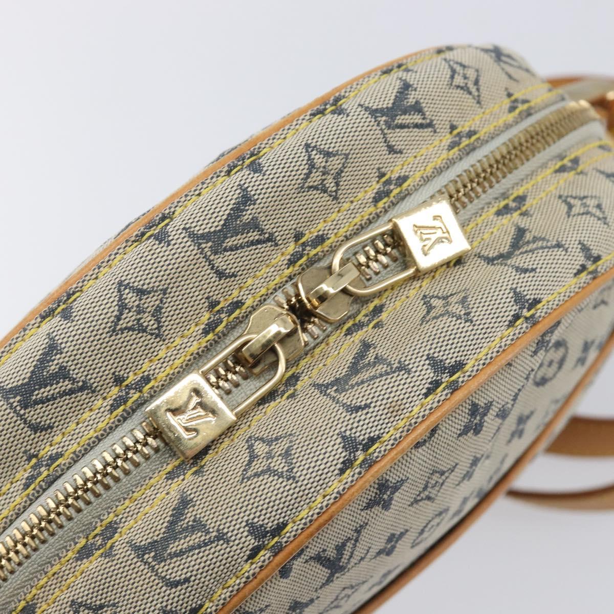 LOUIS VUITTON Monogram Mini Jeanne GM Shoulder Bag Blue M92000 LV Auth ep16901