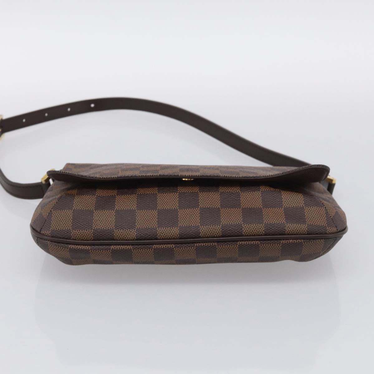 LOUIS VUITTON Damier Ebene Musette Tango Short Shoulder Bag N51255 Auth ep16930V