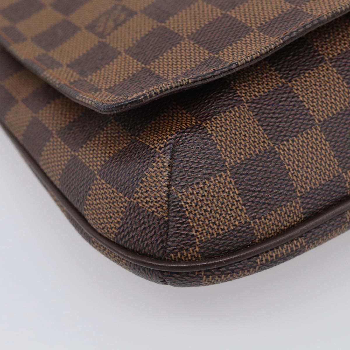 LOUIS VUITTON Damier Ebene Musette Tango Short Shoulder Bag N51255 Auth ep16930V
