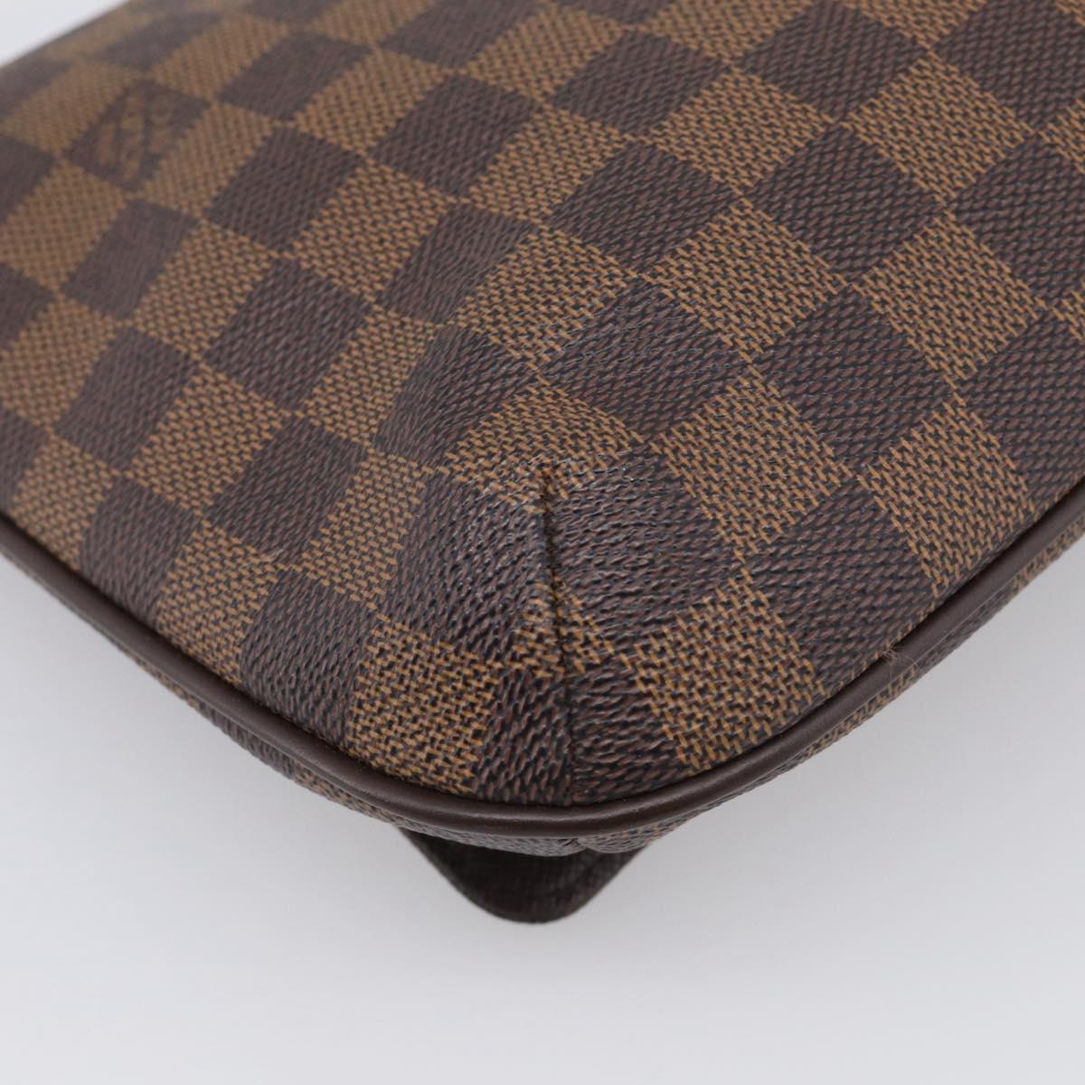 LOUIS VUITTON Damier Ebene Musette Tango Short Shoulder Bag N51255 Auth ep16930V
