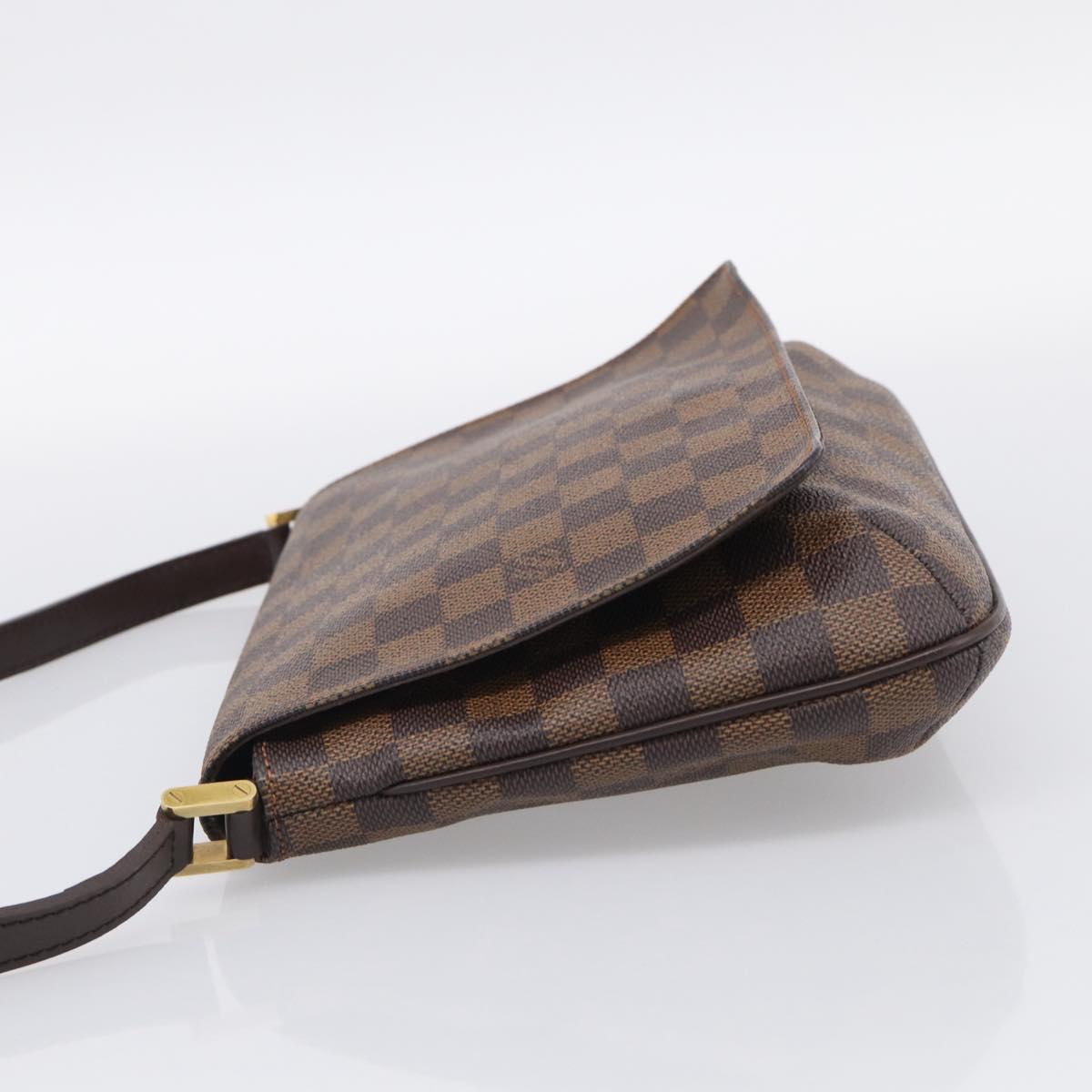 LOUIS VUITTON Damier Ebene Musette Tango Short Shoulder Bag N51255 Auth ep16930V