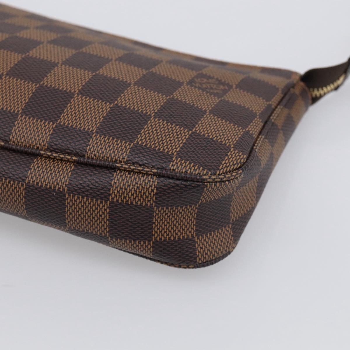 LOUIS VUITTON Damier Ebene Pochette Accessoires Pouch N41206 LV Auth ep16931V