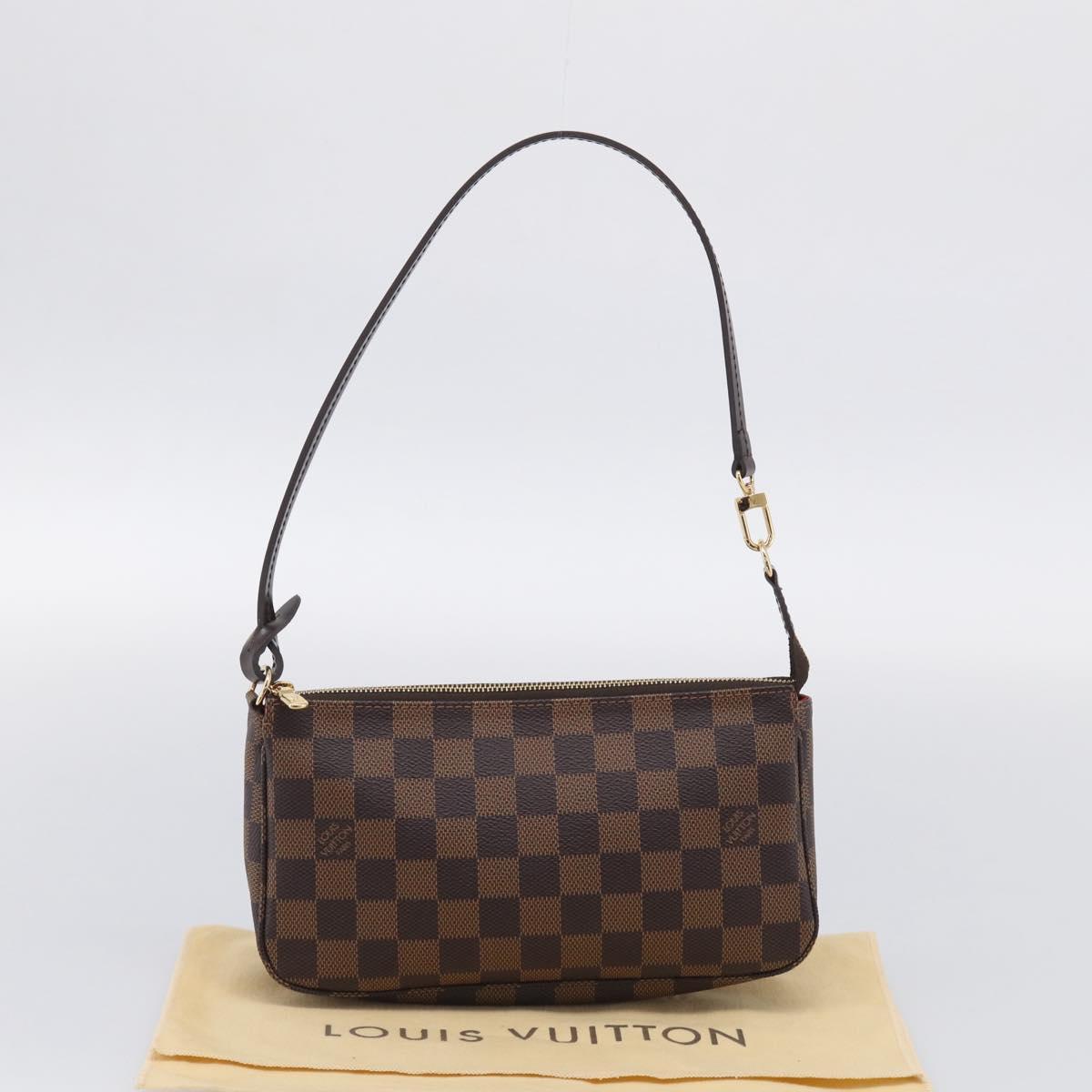LOUIS VUITTON Damier Ebene Pochette Accessoires Pouch N41206 LV Auth ep16931V