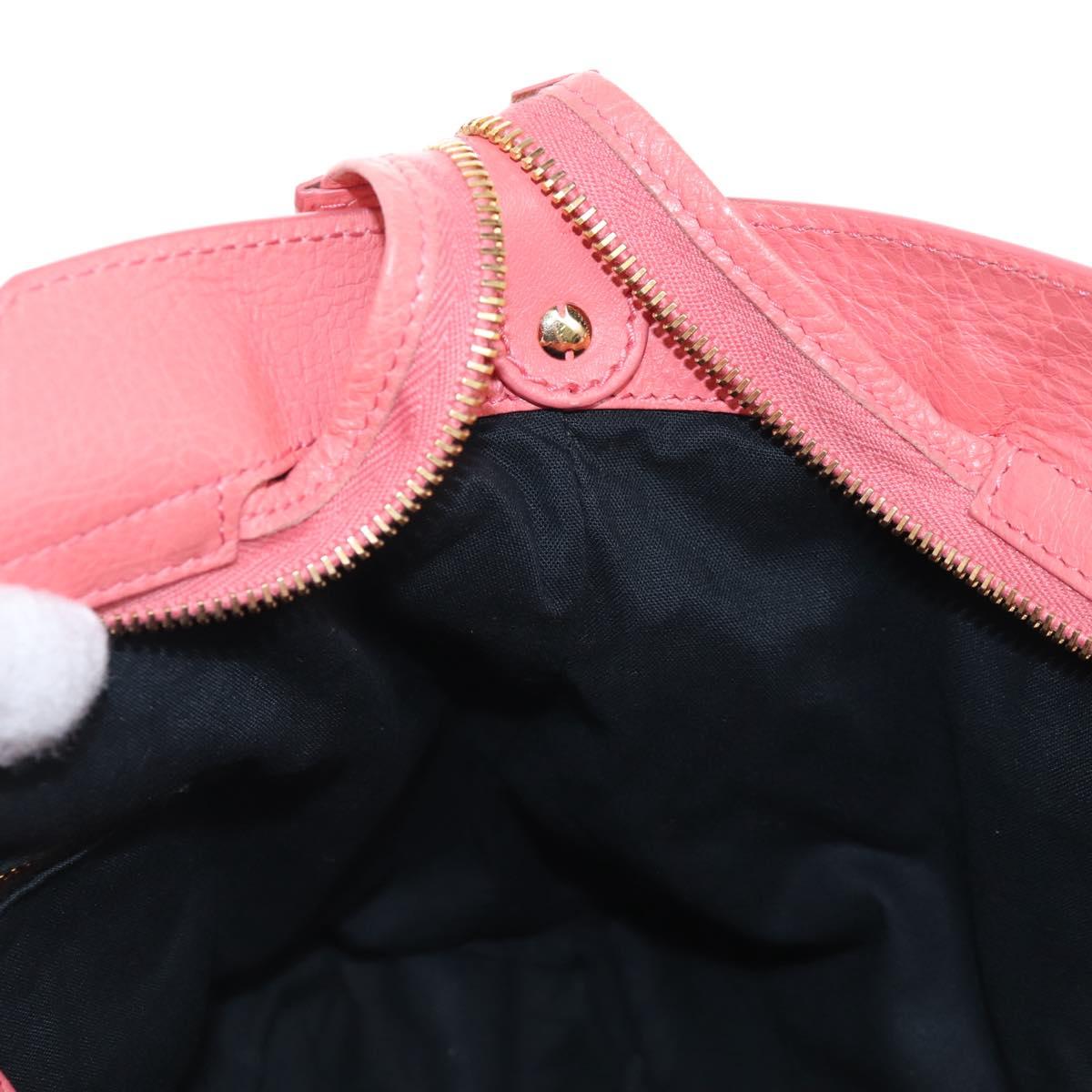 Balenciaga The Giant Town Hand Bag Leather 2way Pink Gold 285434 Auth ep16933M