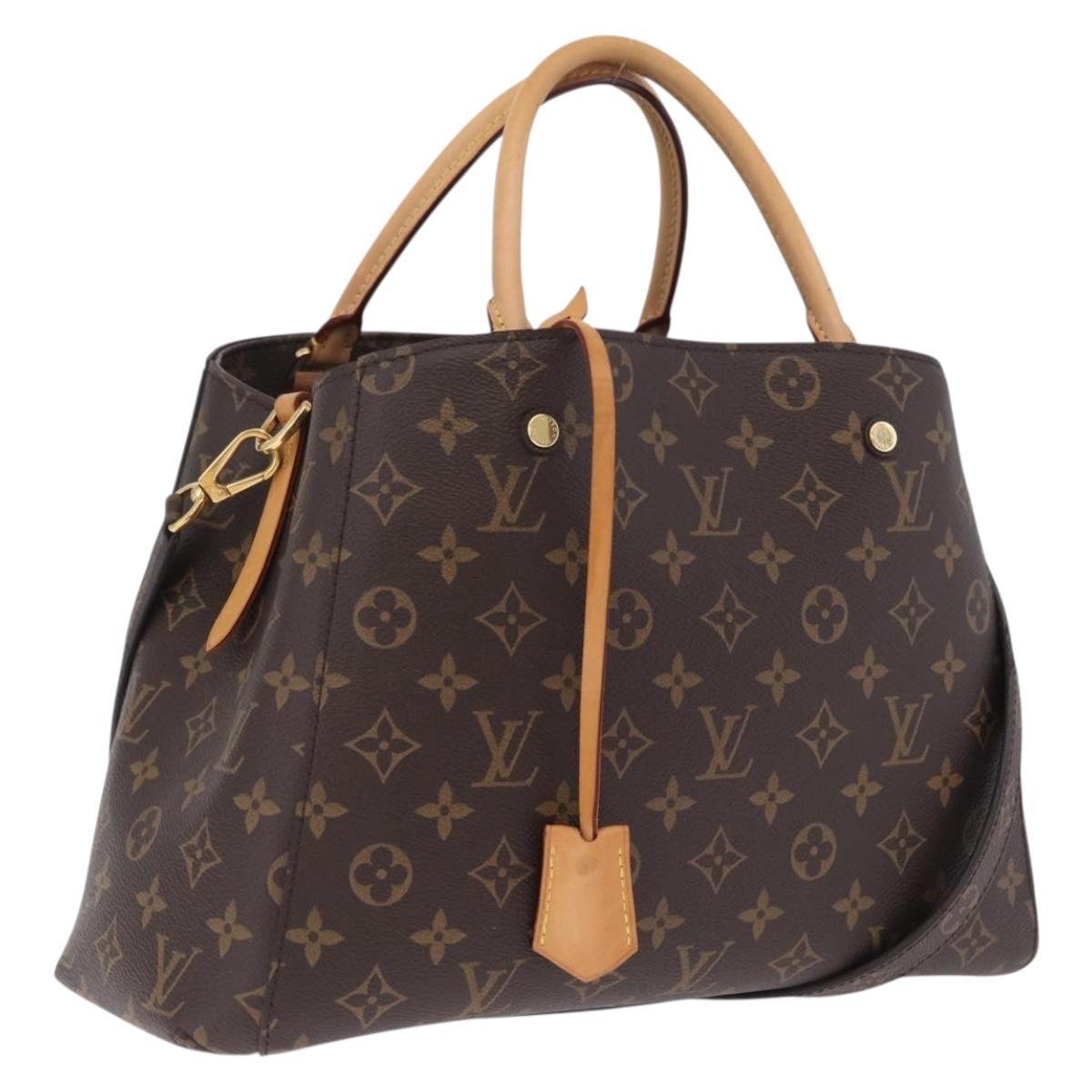 LOUIS VUITTON Monogram Montaigne BB Hand Bag 2way M41055 LV Auth ep16938V
