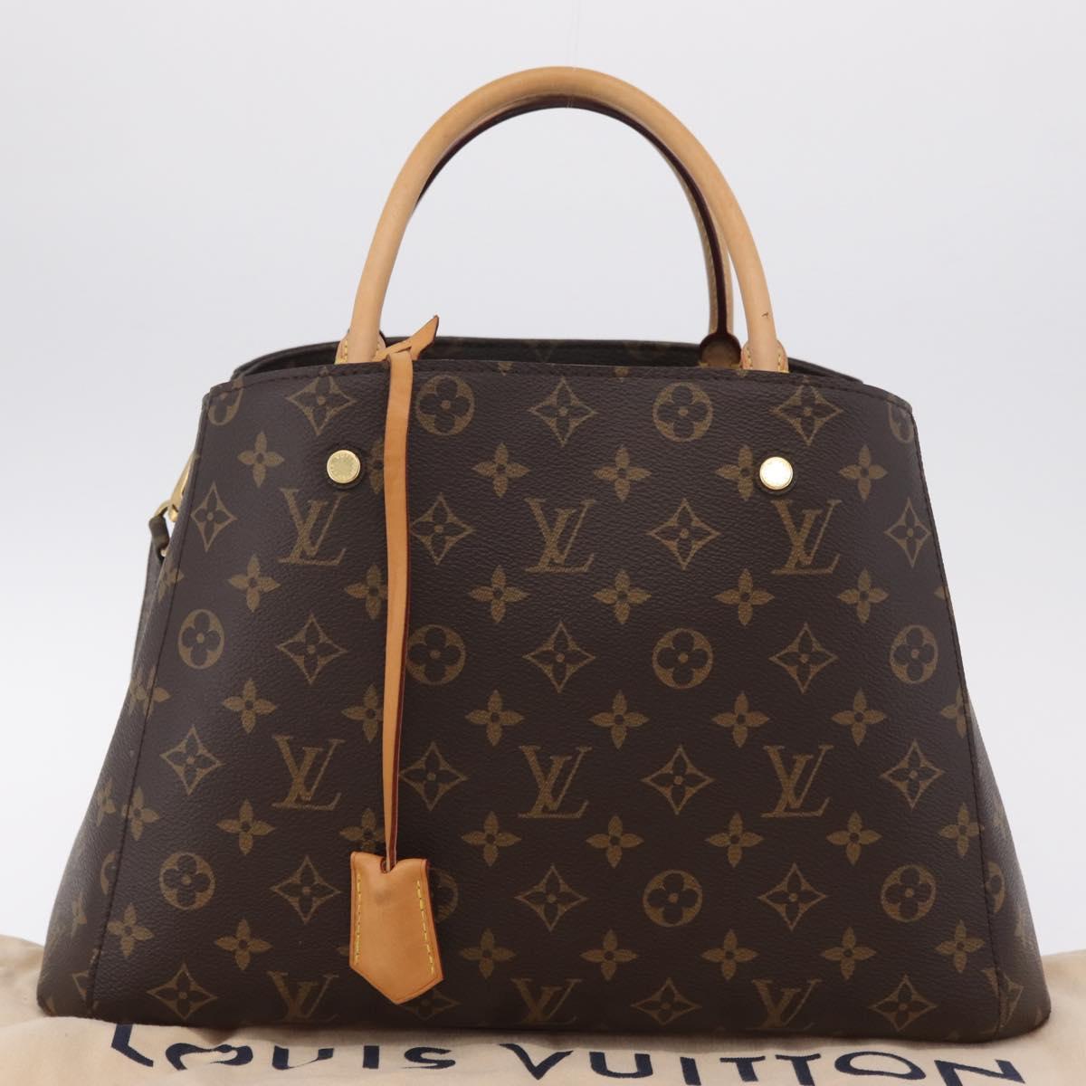 LOUIS VUITTON Monogram Montaigne BB Hand Bag 2way M41055 LV Auth ep16938V