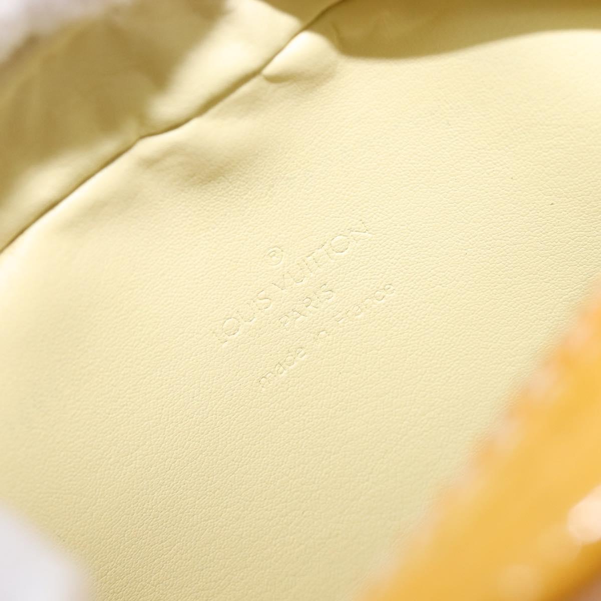 LOUIS VUITTON Monogram Vernis Wooster Bag Lime Yellow M91075 LV Auth ep16941