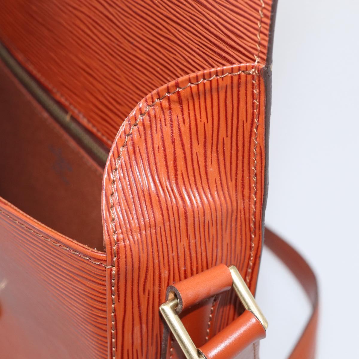 LOUIS VUITTON Epi Saint Cloud GM Shoulder Bag Brown M52193 LV Auth ep16950A