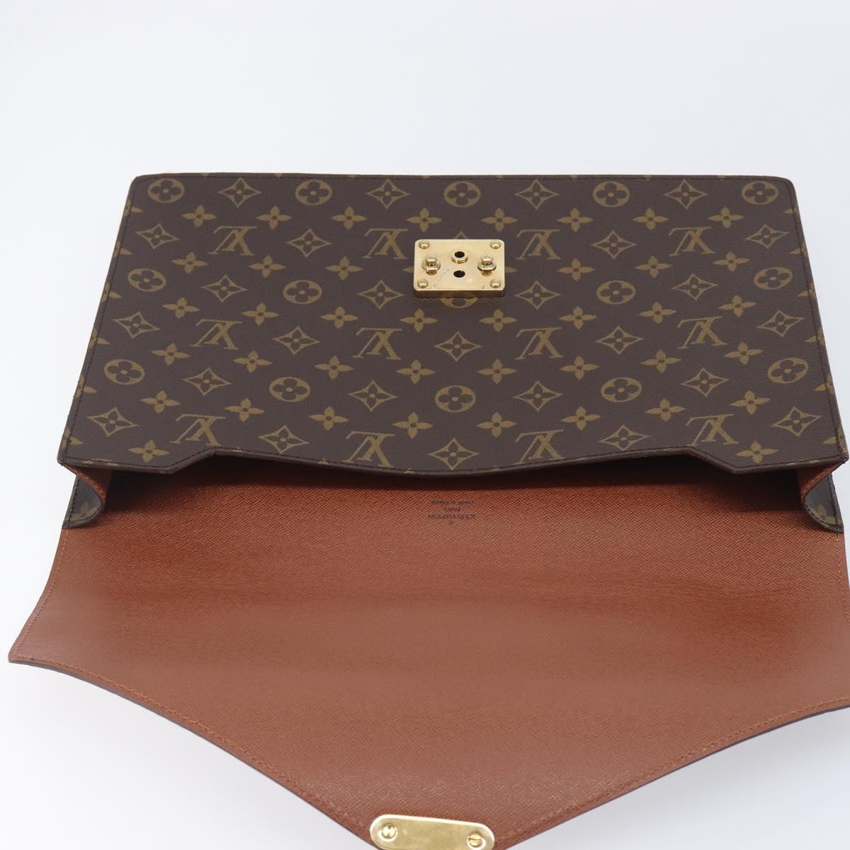 LOUIS VUITTON Monogram Porte Documents Senatur Briefcase M53335 LV Auth ep16958A