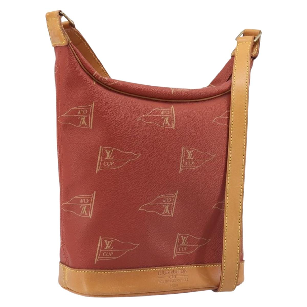 LOUIS VUITTON LV Cup Rutuke Shoulder Bag Red M80027 LV Auth ep16961A