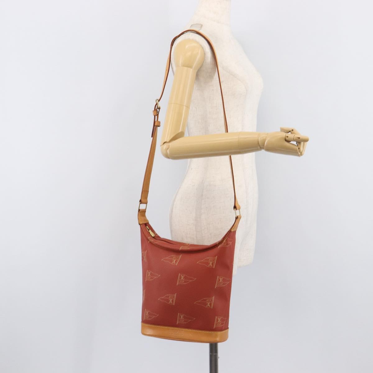 LOUIS VUITTON LV Cup Rutuke Shoulder Bag Red M80027 LV Auth ep16961A