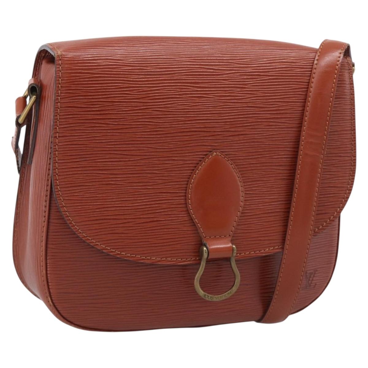 LOUIS VUITTON Epi Saint Cloud GM Shoulder Bag Brown M52193 LV Auth ep16972