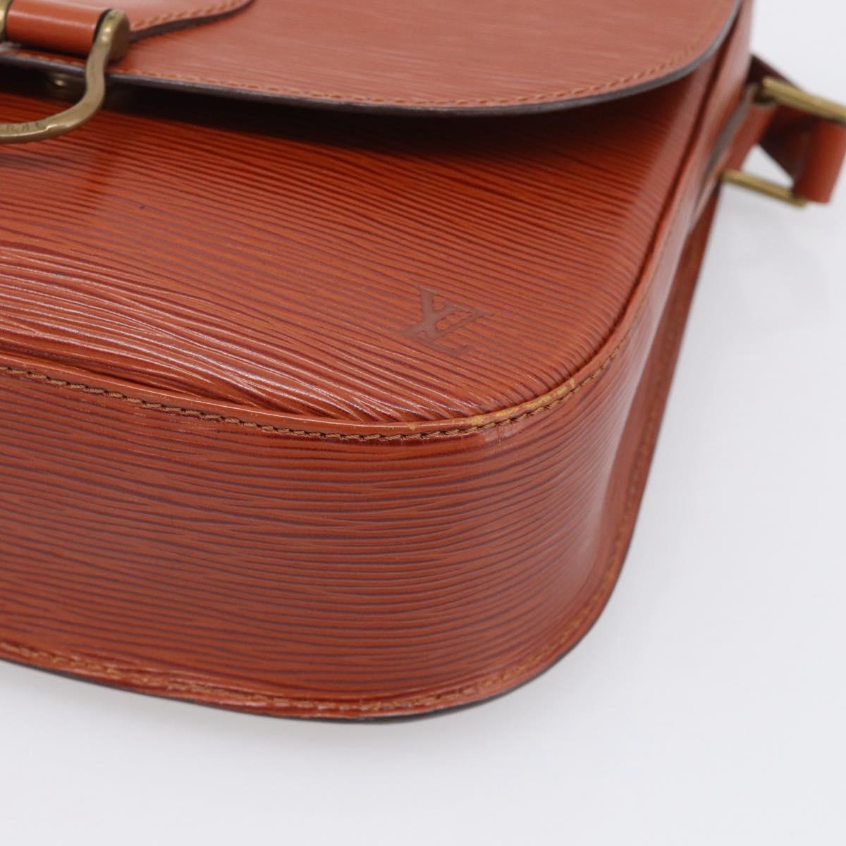 LOUIS VUITTON Epi Saint Cloud GM Shoulder Bag Brown M52193 LV Auth ep16972