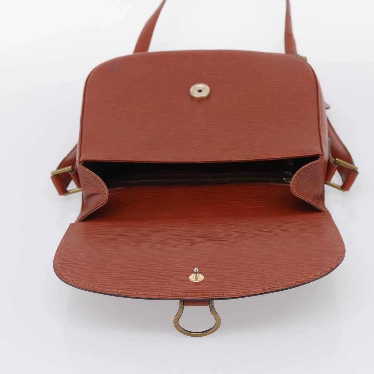 LOUIS VUITTON Epi Saint Cloud GM Shoulder Bag Brown M52193 LV Auth ep16972