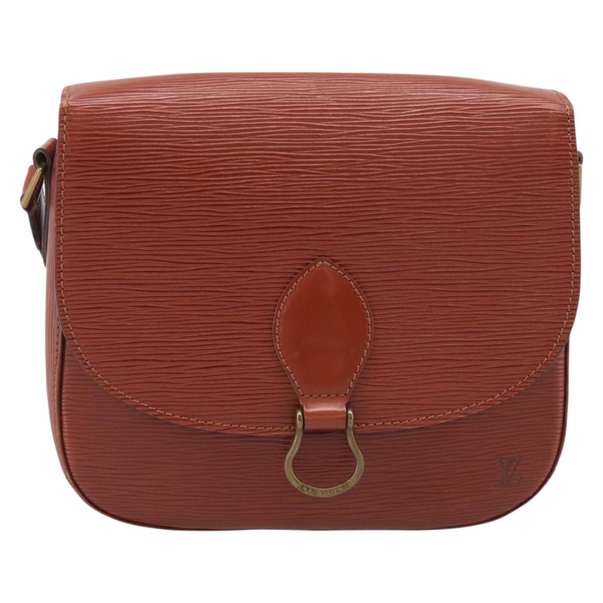 LOUIS VUITTON Epi Saint Cloud GM Shoulder Bag Brown M52193 LV Auth ep16972
