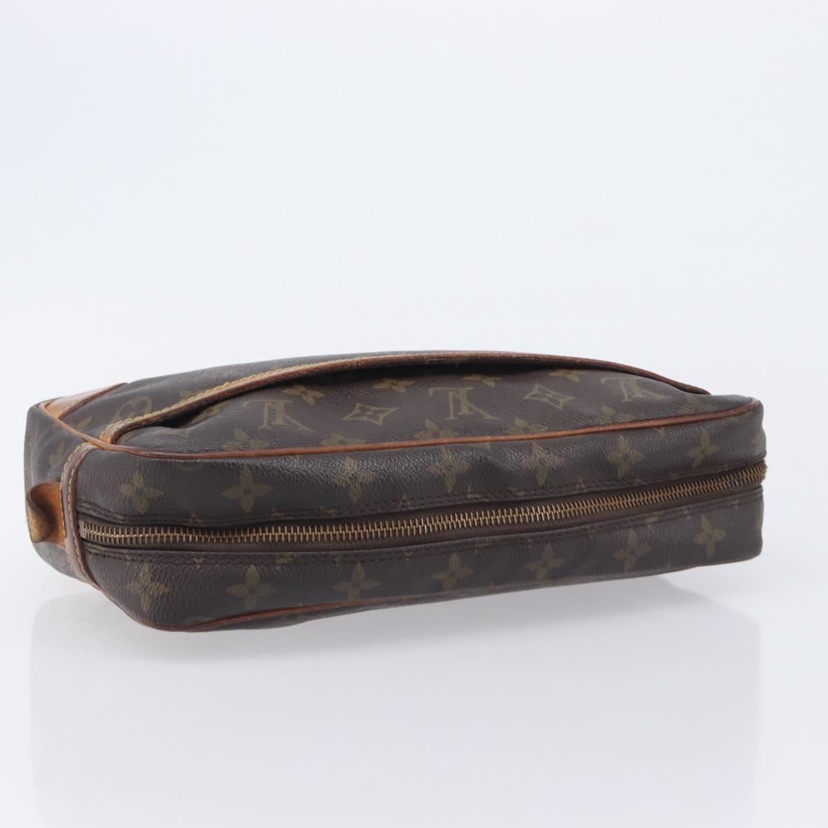 LOUIS VUITTON Monogram Compiegne 28 Clutch Bag M51845 LV Auth ep16980