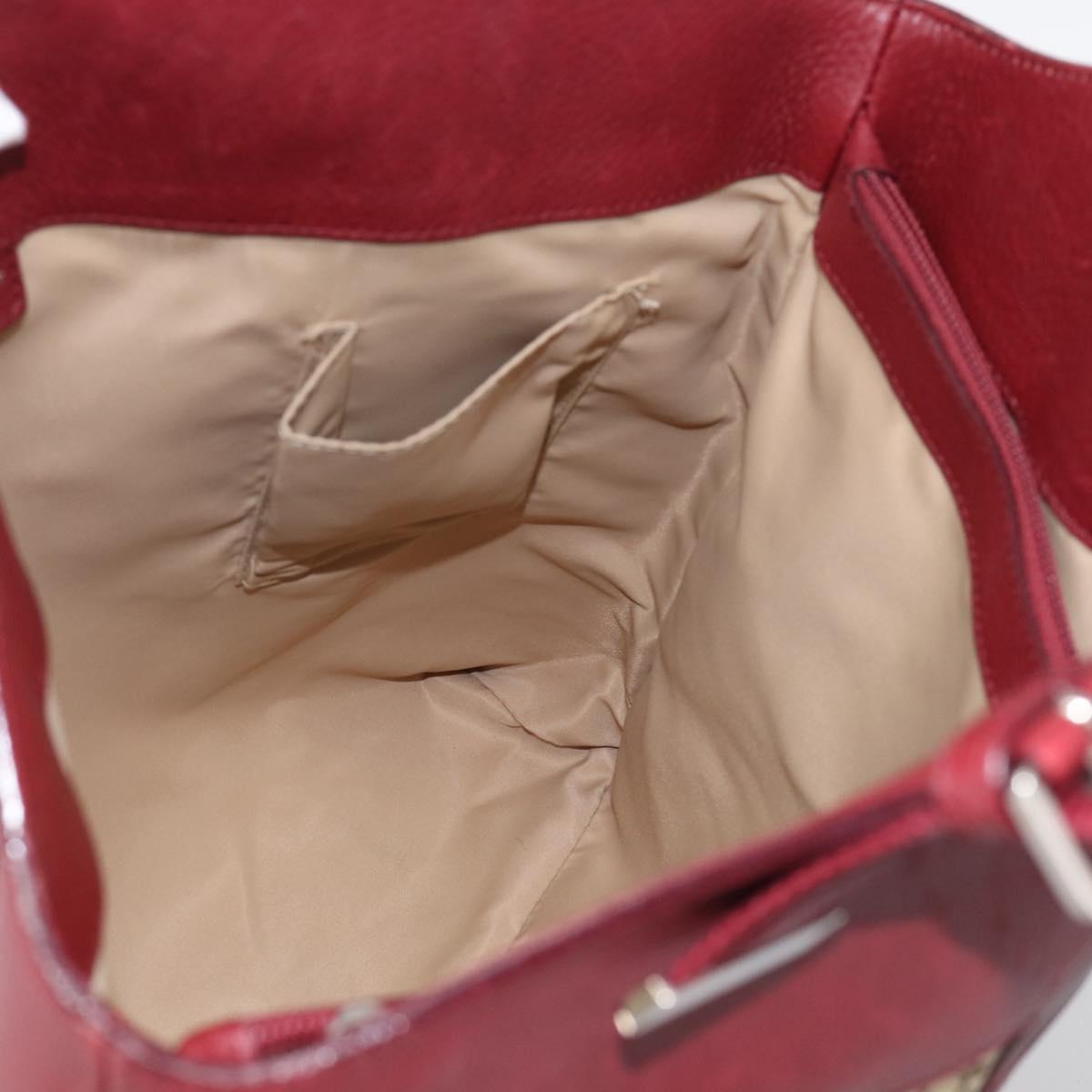 Christian Dior Trotter Canvas Hand Bag Beige Silver Auth ep16981