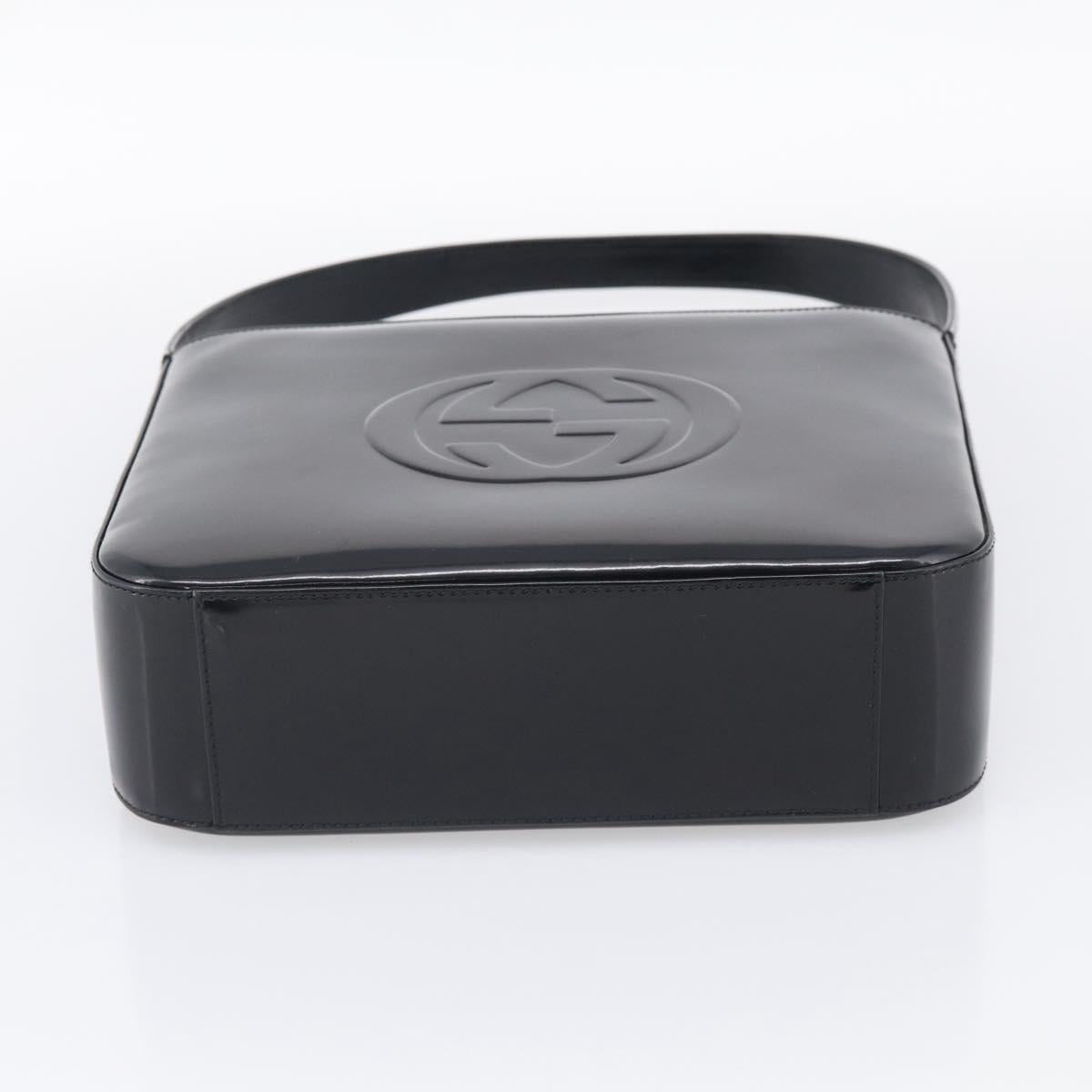 GUCCI Shoulder Bag Patent Black 000 2023 0506 Auth ep16985