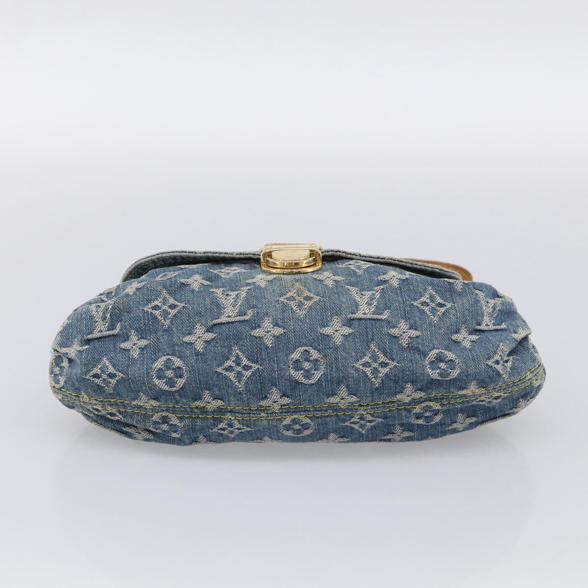 LOUIS VUITTON Monogram Denim Mini Preity Shoulder Bag Blue M95050 Auth ep16988A