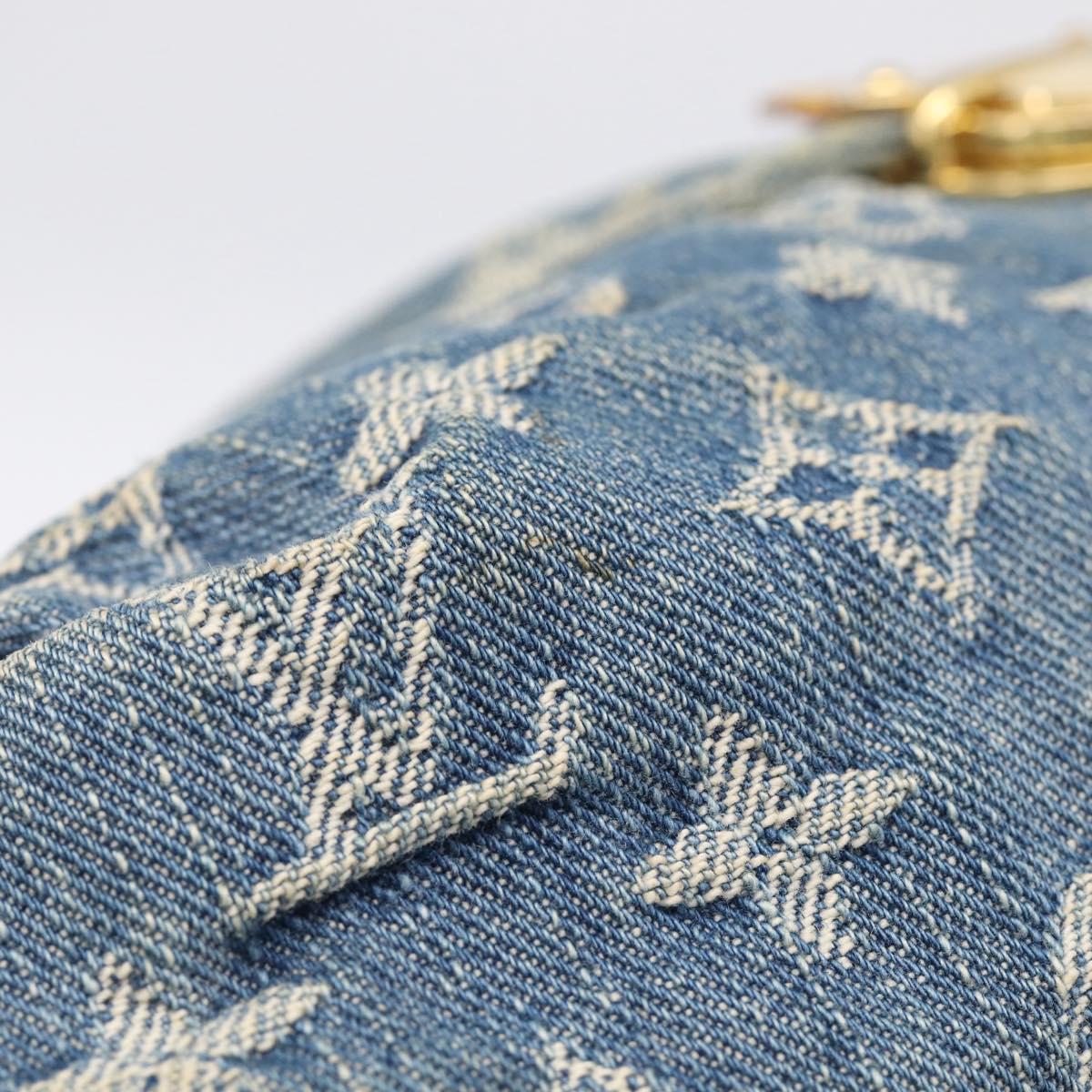 LOUIS VUITTON Monogram Denim Mini Preity Shoulder Bag Blue M95050 Auth ep16988A