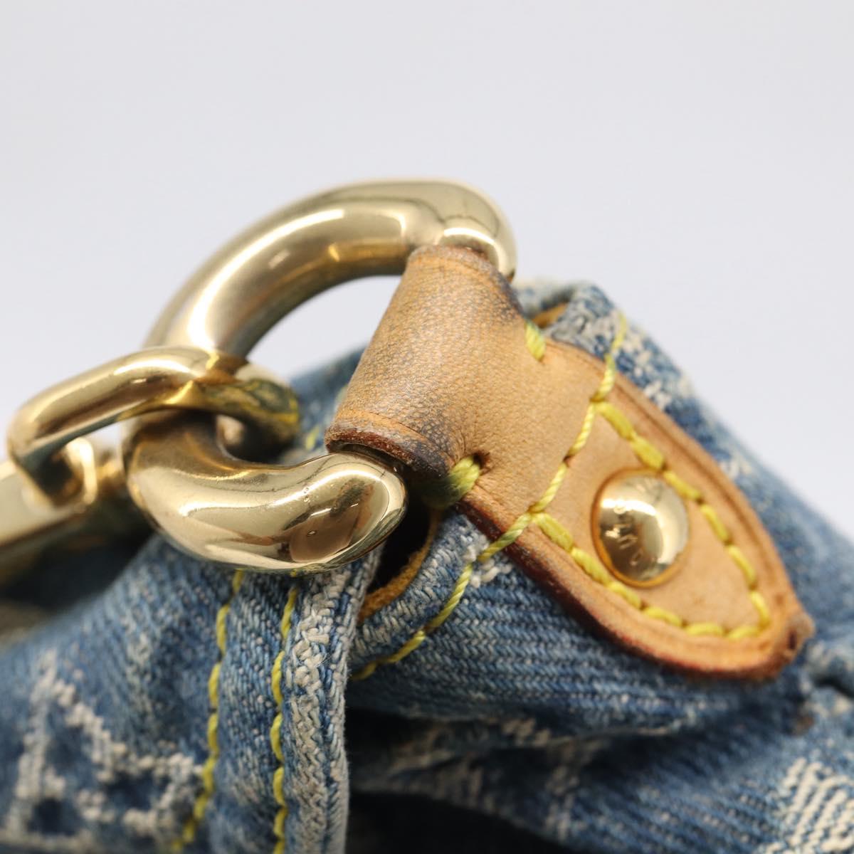 LOUIS VUITTON Monogram Denim Mini Preity Shoulder Bag Blue M95050 Auth ep16988A