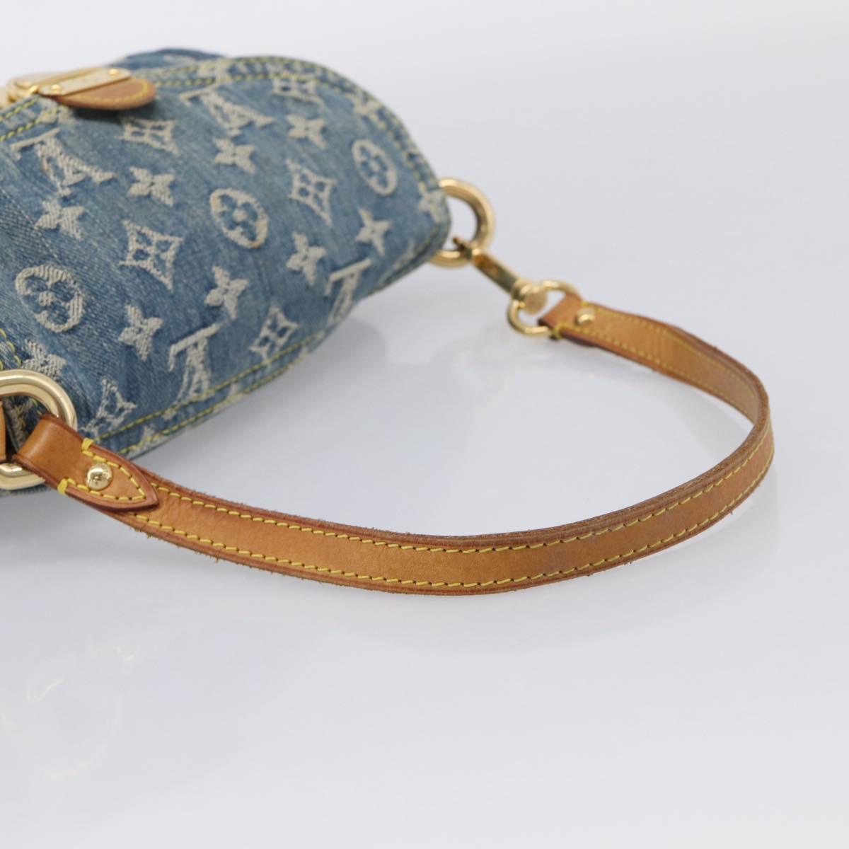 LOUIS VUITTON Monogram Denim Mini Preity Shoulder Bag Blue M95050 Auth ep16988A