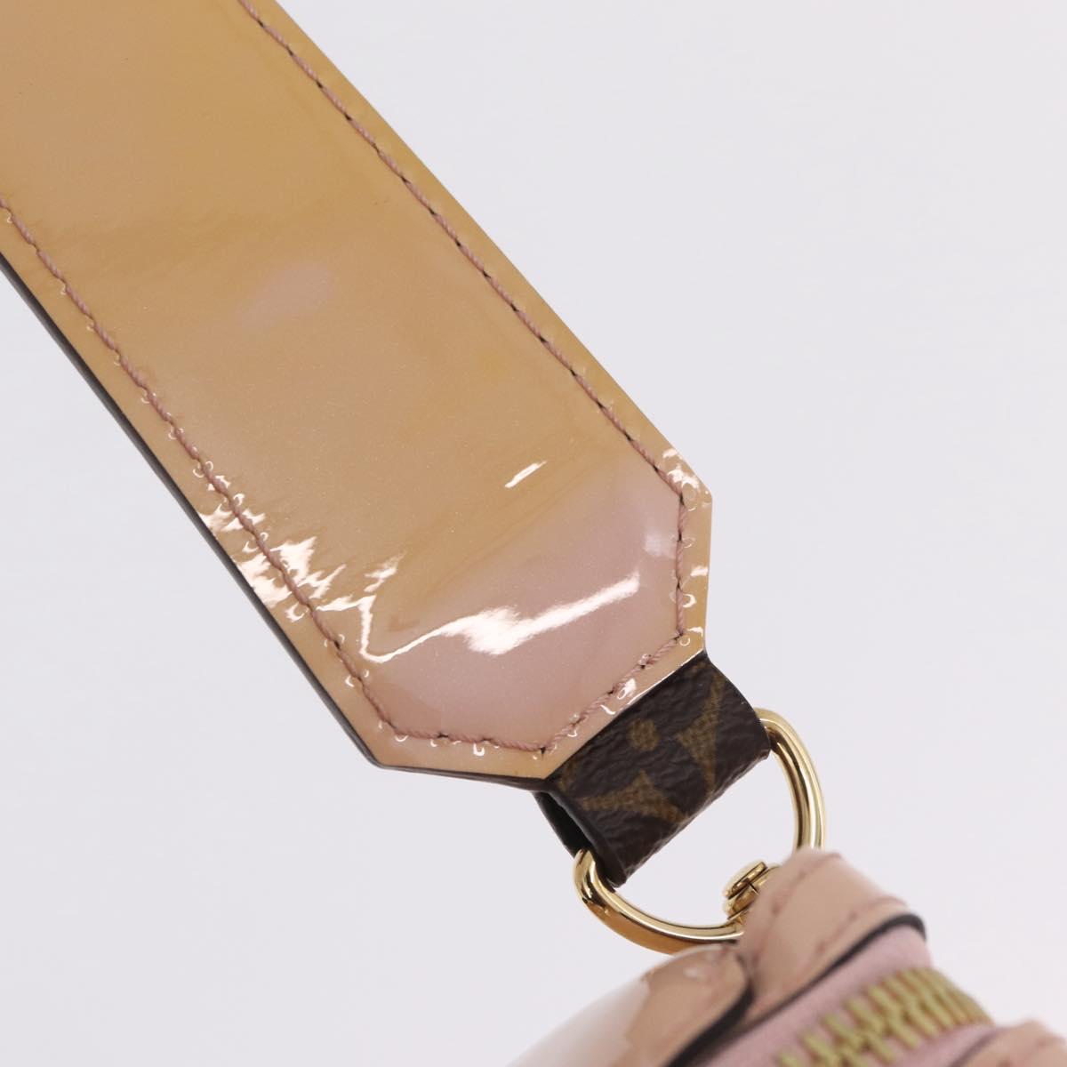 LOUIS VUITTON Tote Miroir Hand Bag Patent Rose Valerine M54639 Auth ep16989SAV