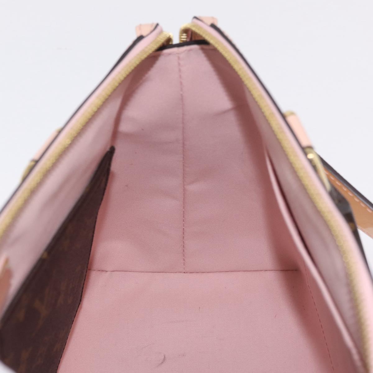 LOUIS VUITTON Tote Miroir Hand Bag Patent Rose Valerine M54639 Auth ep16989SAV