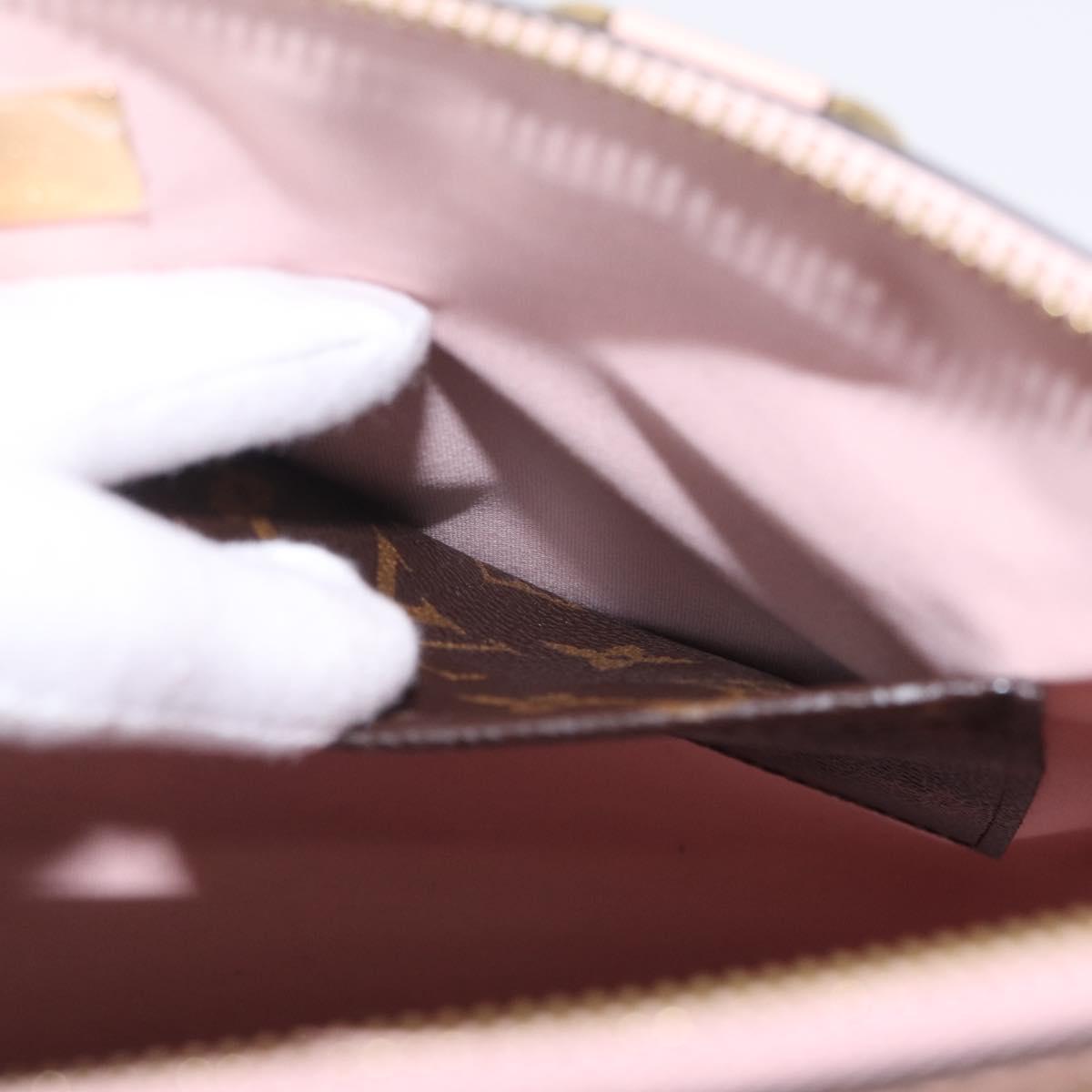 LOUIS VUITTON Tote Miroir Hand Bag Patent Rose Valerine M54639 Auth ep16989SAV