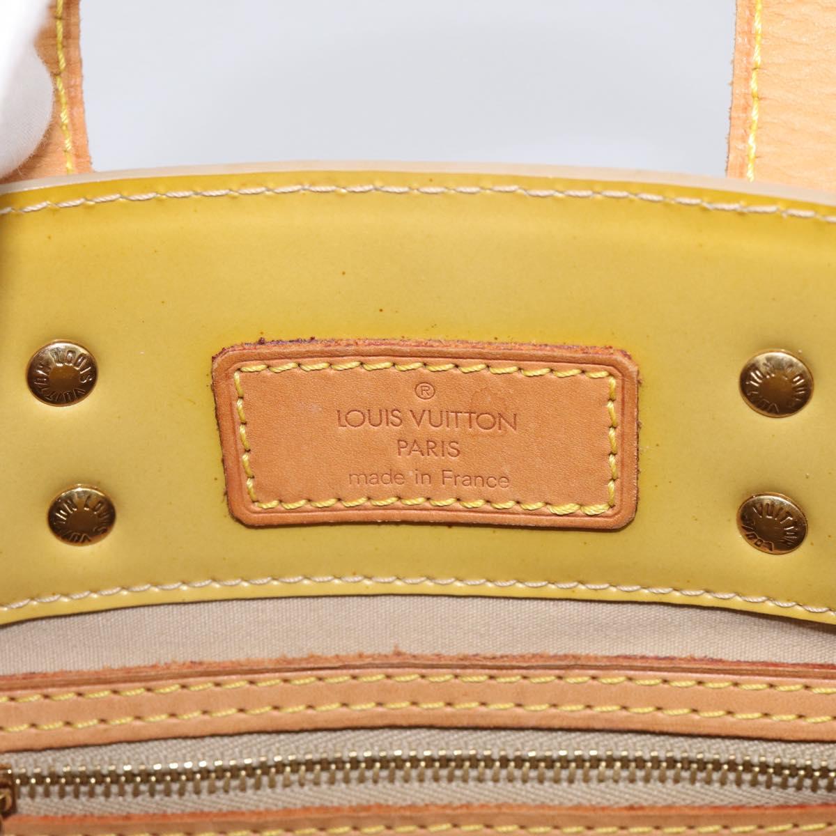 LOUIS VUITTON Monogram Vernis Reade PM Hand Bag Beige M91144 LV Auth ep16993