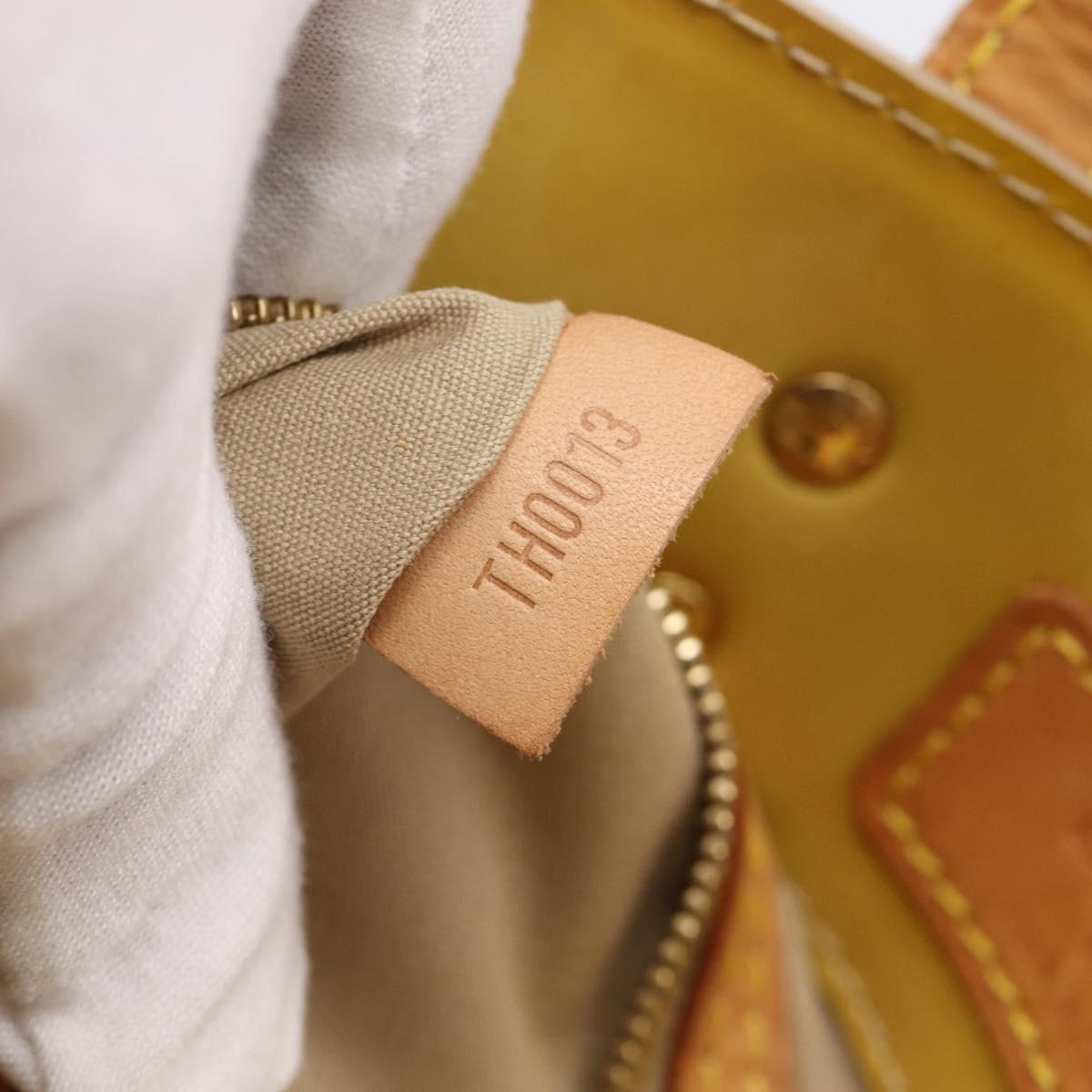LOUIS VUITTON Monogram Vernis Reade PM Hand Bag Beige M91144 LV Auth ep16993