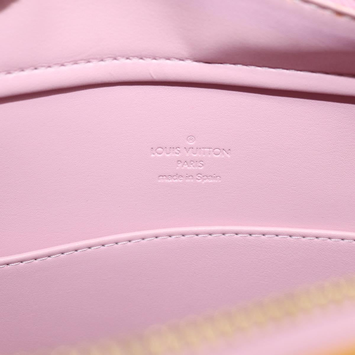 LOUIS VUITTON Monogram Vernis Columbus Bag Marshmallow Pink M91032 Auth ep16996